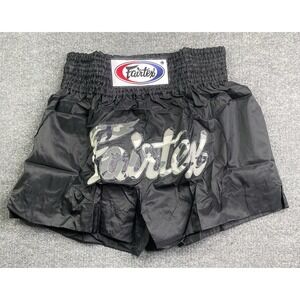 Fairtex Black & Camouflage Drawstring Waist Muay Thai Kick Boxing Shorts Size XL